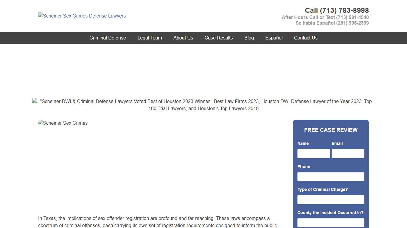 Sex Offender Registration in Texas Definitive Guide 2025